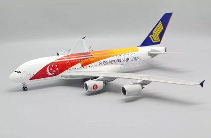 1:200 37CM JC Wings SINGAPORE AIRLINES AIRBUS A380 Plane Diecast Aircrarft Model