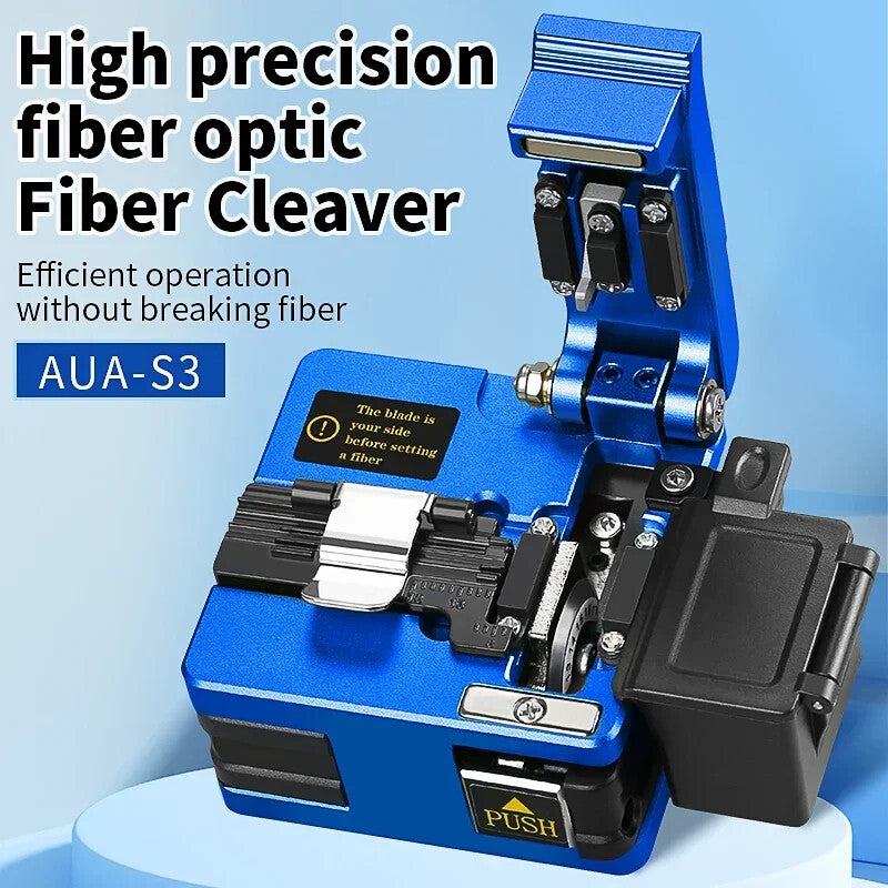 AUA-S3 Fiber Cleaver FTTH Cable Fiber Optic Cutting Knife Three-in-one Clamp