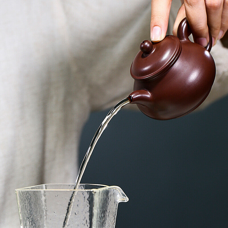 Handmade Tea Pot Pan Pot Marked Chinese Real Yixing Zisha Pot Kungfu Tea Pot New