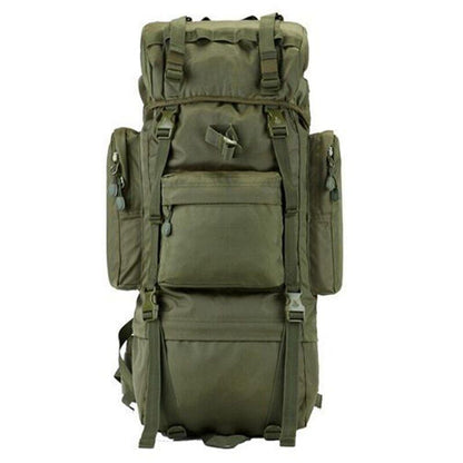 Tactical Black Backpack 70L Climbing Backpacks Oxford Traveling Bags 70*30*23 CM
