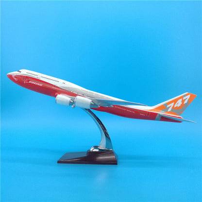 47CM BOEING 747-8 N6067E Passenger Plane Airplane Resin Aircrarft Model