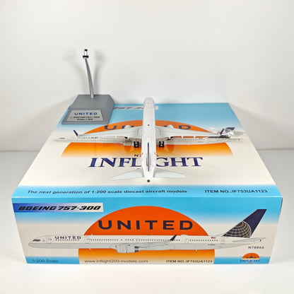 1:200 InFlight United B757-300 N78866 Passenger Airplane Diecast Plane Model