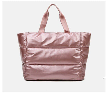 Winter Shoulder Bag for Women Nylon Bags Space Pad Cotton Feather Down Bag