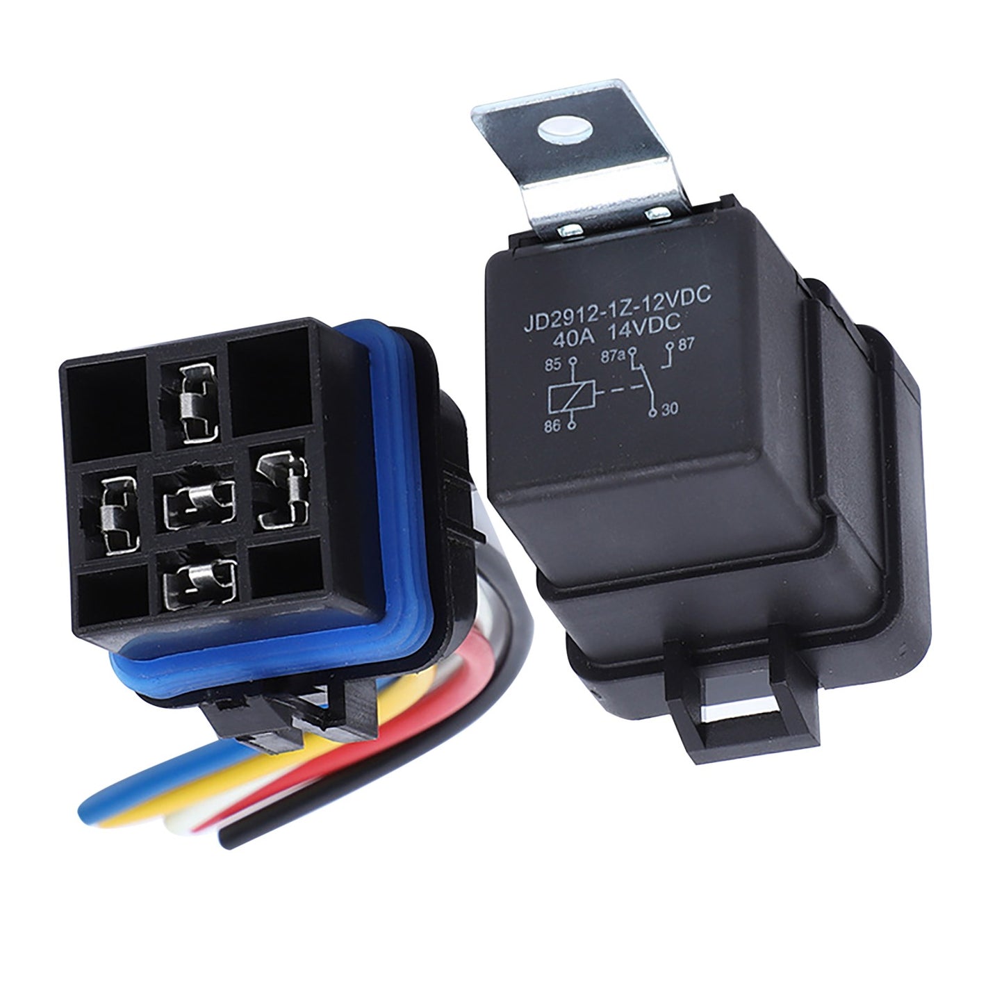 SPDT 5-Pin 12V 40A Automotive Waterproof Relay Kit For Boat Auto Replacement