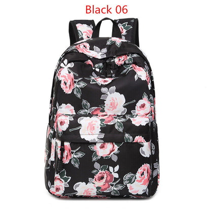 Shoulder Bag Campus Girls's Nylon Backpack Rucksack Women School Bag Knapsack
