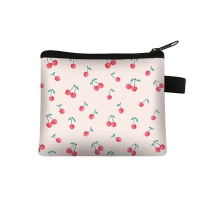 Floral Print 13.5*11 CM Cosmetic Bag Napkin Organizer Coin Card Lipstick Pouches