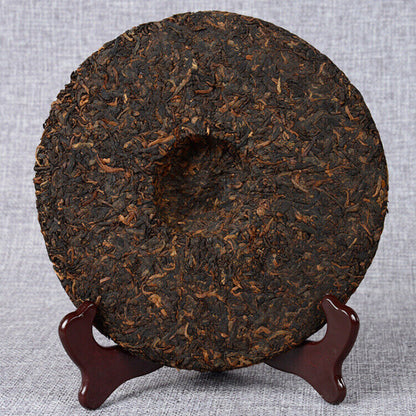 357g Top Black Tea Yunnan Pu-erh Tea Ancient Tree Pu-erh Ripe Cake Health Care