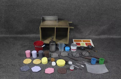 1/12 Model Set Chinese Cuisine Egg Cubs 15021