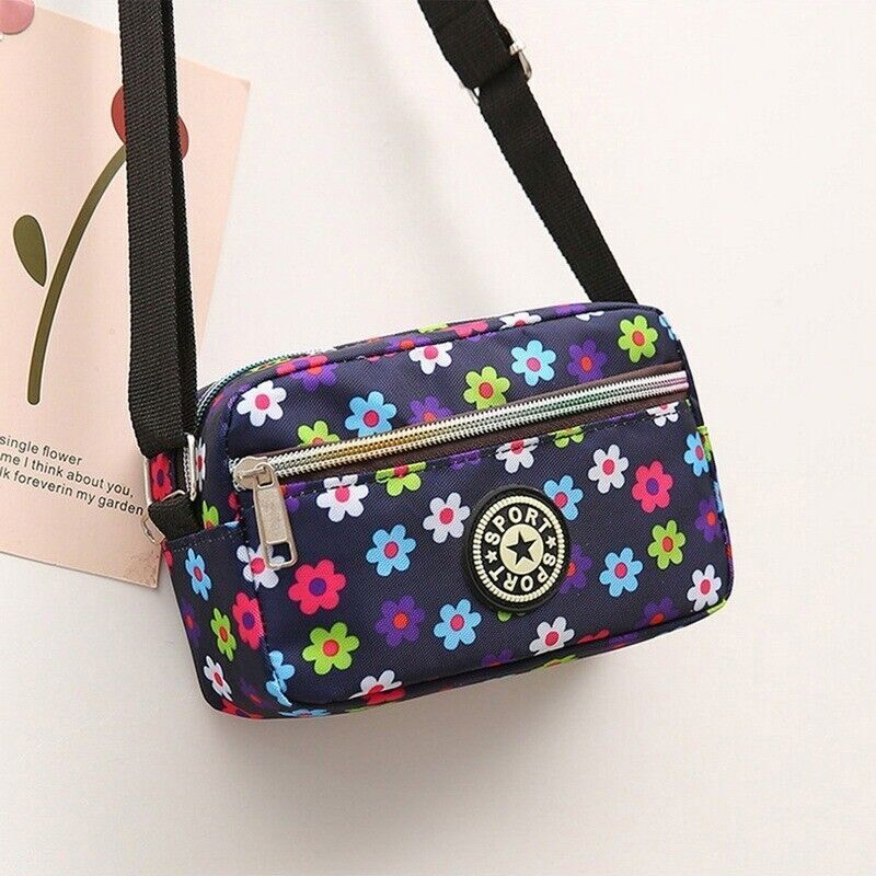 Women Handbag Ladies Luxury Square Messenger Nylon Crossbody Canvas Shoulder Bag
