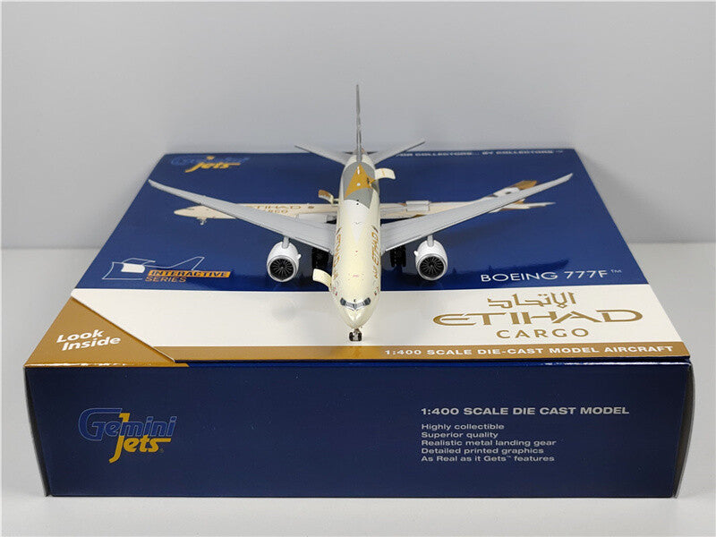 GeminiJets Etihad Air Cargo FOR BOEING B777-200F A6-DDE 1:400 Aircraft Model