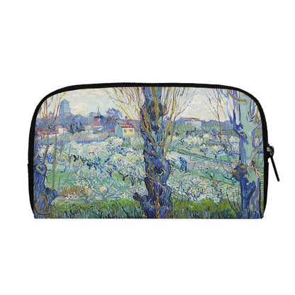 Oil Painting Sunflower Starry Night Wallet Women Purse Credit Card Phone Holders
