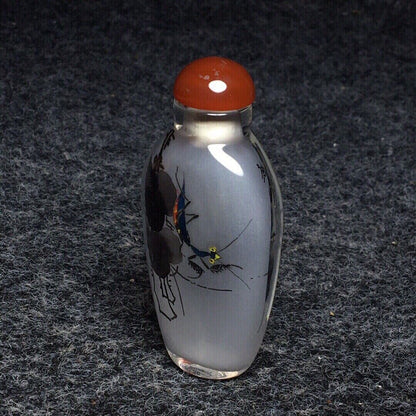 Ancient Chinese handmade interior painting ancient glazed snuff bottle