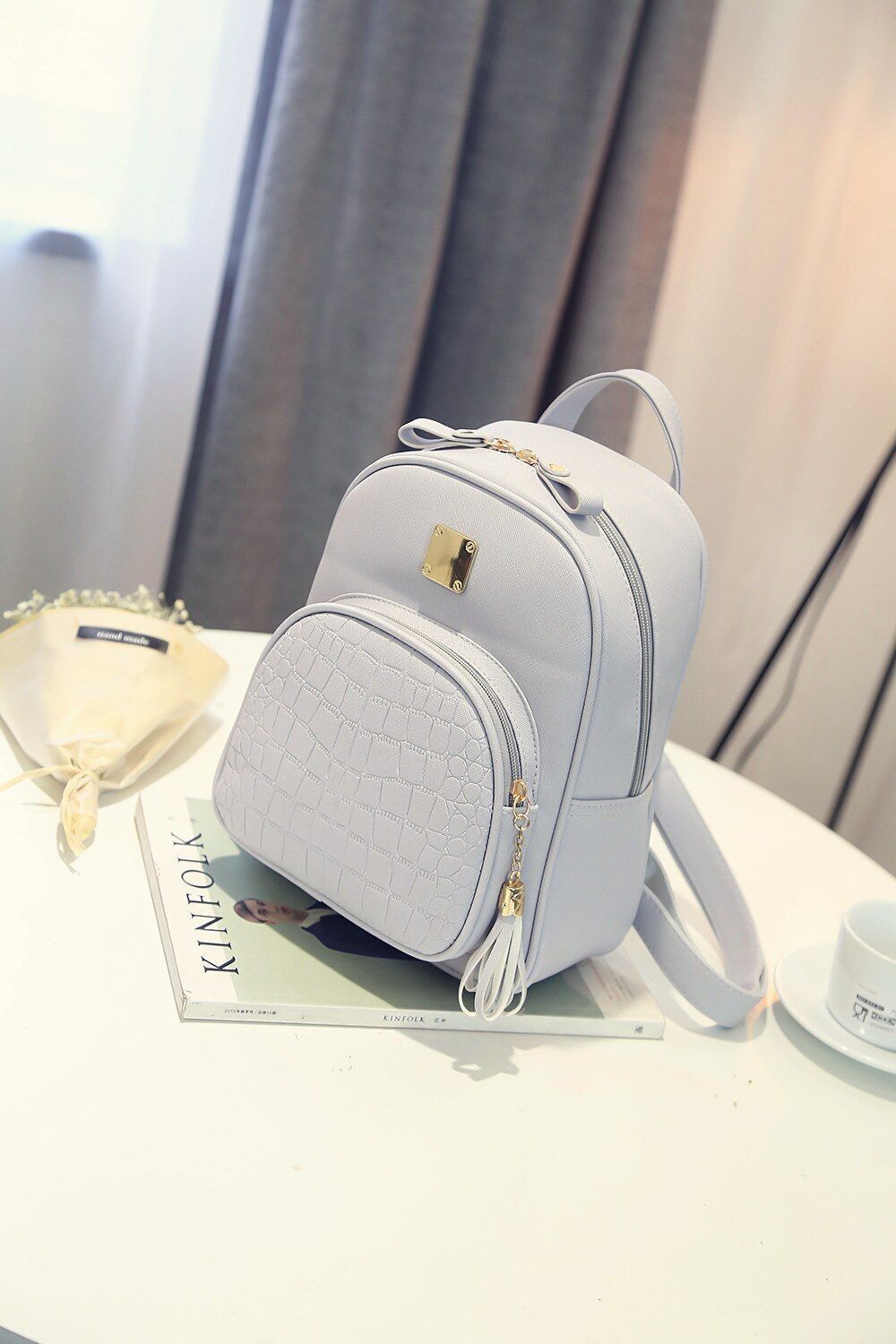 Backpack Fashion Summer Versatile College Casual Bags Traveling Purses - Thumbnail 5