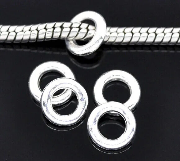 500pcs Jump Rings Soldered Closed 6mm Wide 4.2mm Hole Jewelry Making Findings