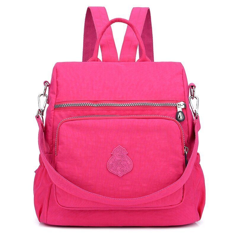 Fashion Women Backpack School Bags Nylon Cloth Waterproof Backpack Large Bookbag