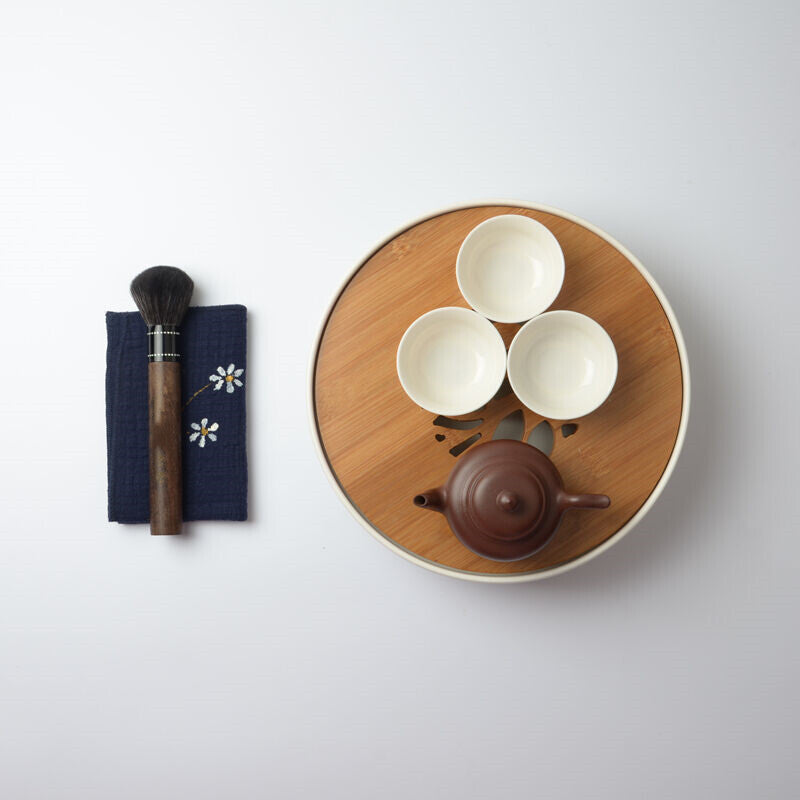 High Quality Pot Brush Tea Accessories Brush For Maintaining Tea Pot Ebony Brush