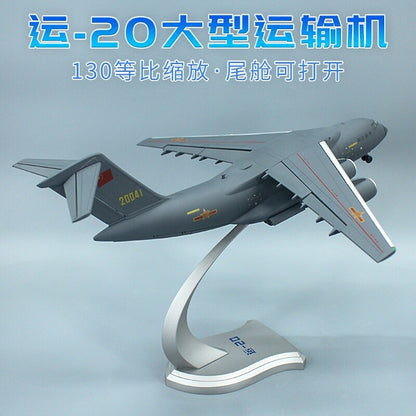 1:130 36CM China Y-20 Large Transport Plane Airplane Diecast Aircraft Model