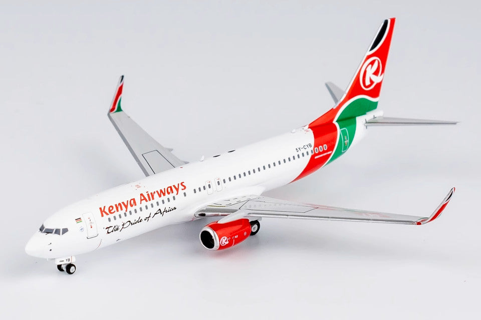 1:400 NG Model Kenya Airways BOEING 737-800 Passenger Aircraft Diecast Model