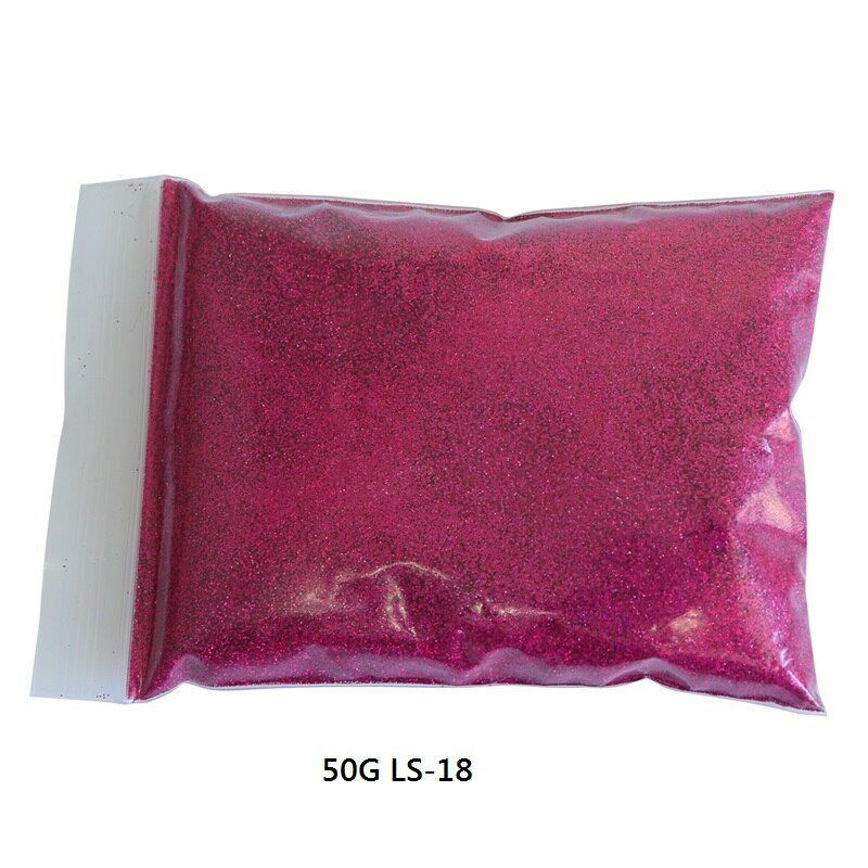 50G/Bag Holographic Glitter Nail Art Decoration Powder Pigment Laser Dust Sequin