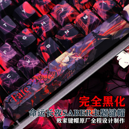 New 108 Keys Anime Fate/stay Night Keycap Set for Mechanical Keyboard Fast Ship