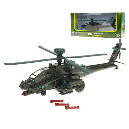 1:64 Armed Helicopter Plane For Apache Military Aviation Alloy Model AH-64D