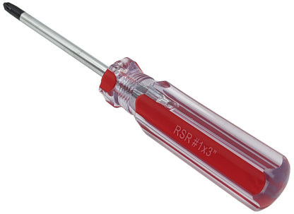 #1 Phillips Screwdriver with 3" Shaft, 6" Overall Length