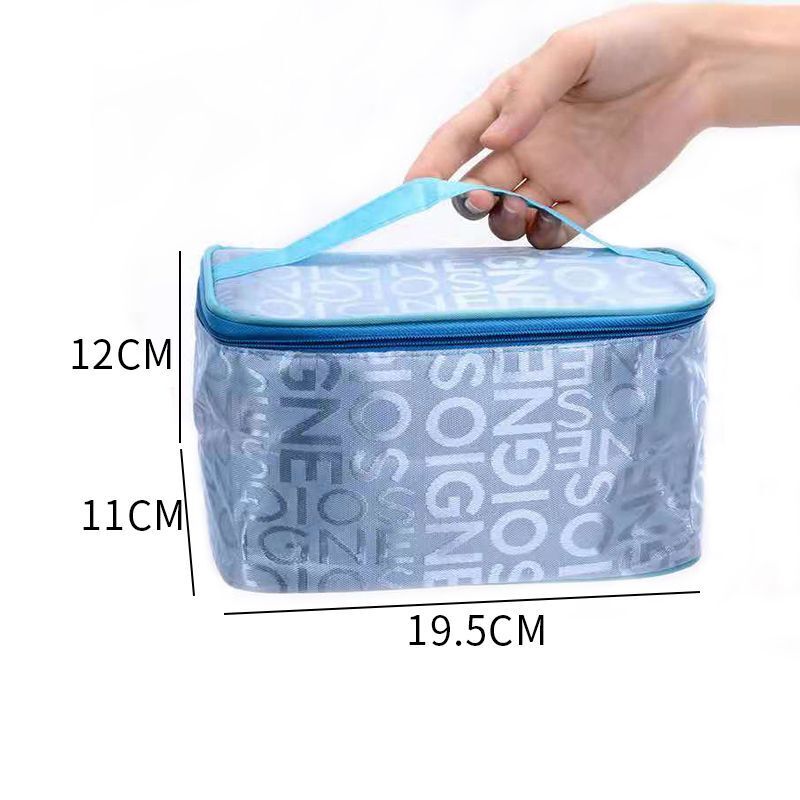 Square Cosmetics Storage Bags Travel Pouch Toiletries Organizer S/M/L Polyester