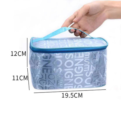Square Cosmetics Storage Bags Travel Pouch Toiletries Organizer S/M/L Polyester