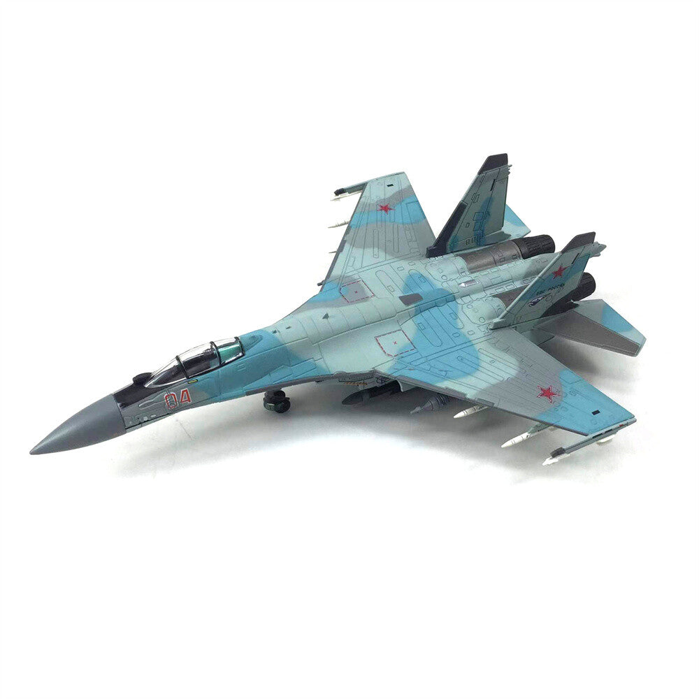 1:100 SU-27 Aircraft Model Fighter Aviation Military Scene Exhibition Model