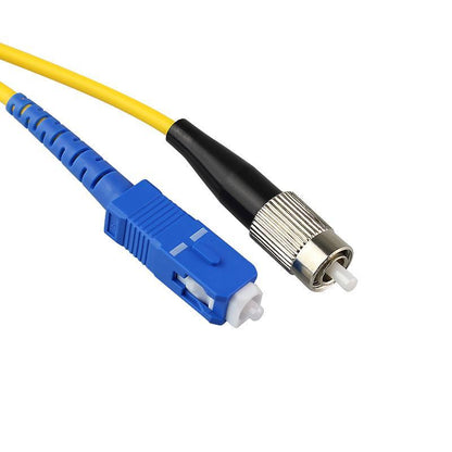 10pcs Fiber Optic Patch Cord SC-FC 3.0m SM Simplex 3.0mm Dia Jumper Cable