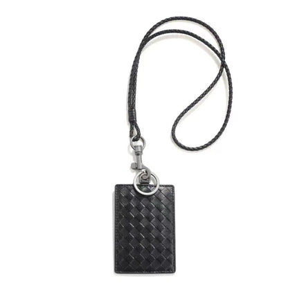 Card Holder 100% Sheepskin Bag Woven Men's Name Card Women's Employee Bags 2023
