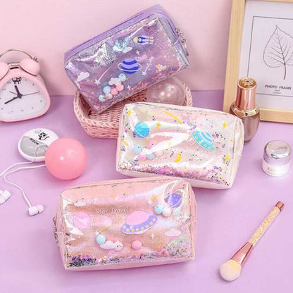 Cute Make Up Bags Traveling Cosmetic Case Zipper Handbag Organizer Storage Pouch