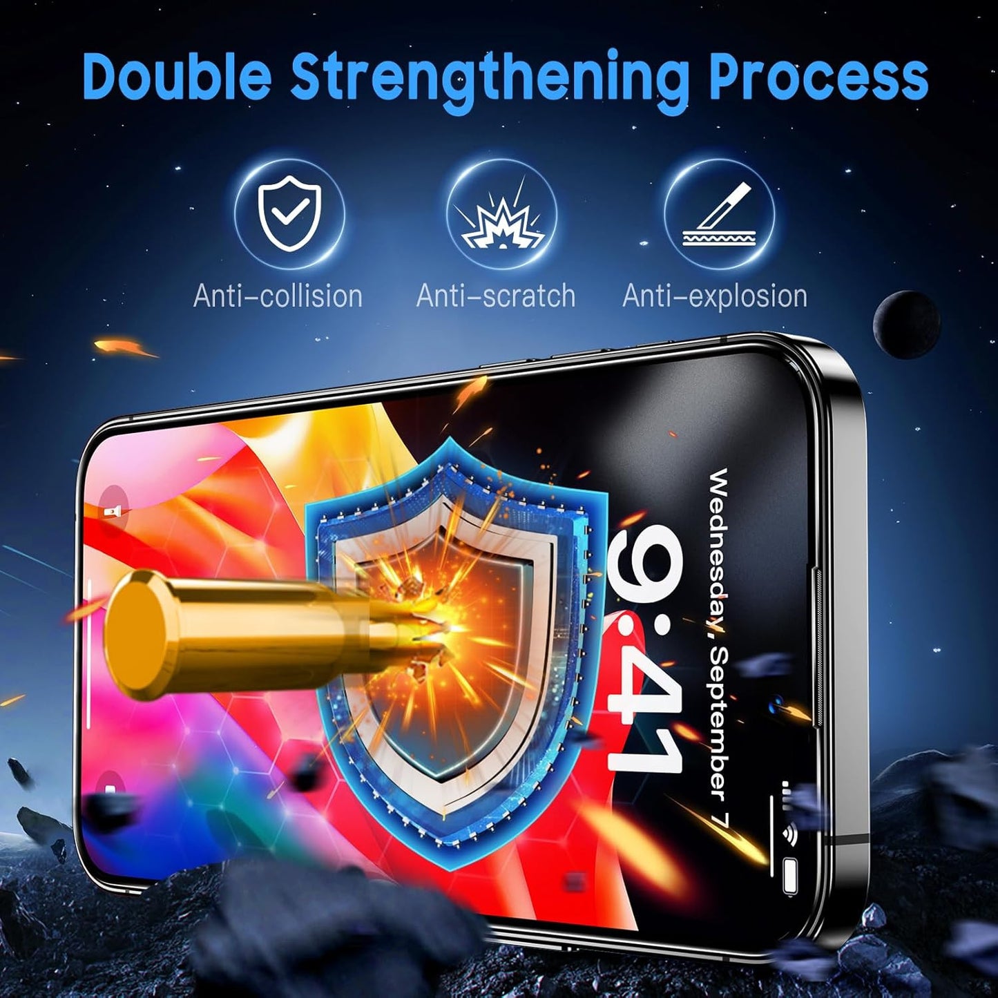 for Iphone 14 Pro Max Matte Screen Protector, Anti-Fingerprint [Easy to Install]