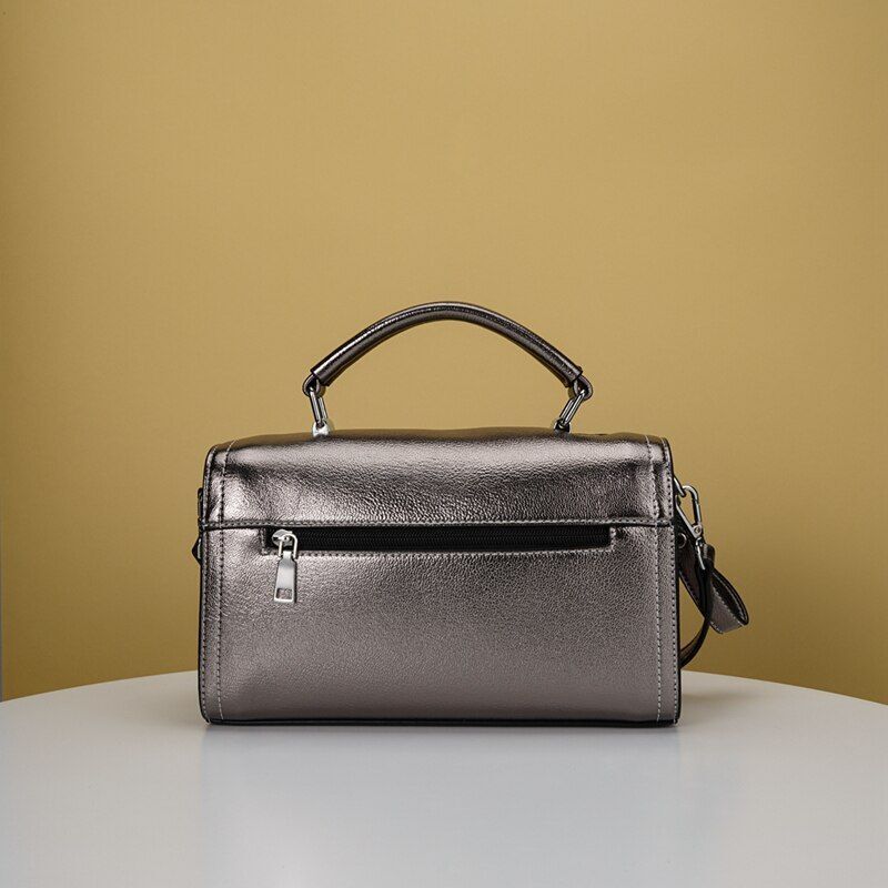 Handbag Synthetic Leather Shoulder Messenger Bag Boston 2 Straps Sling Bag Women