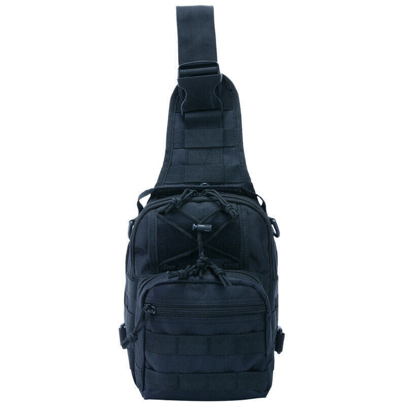 Men Molle Pouch Tactical Chest Shoulder Sling Bag Bum Pack Cross Body Backpack