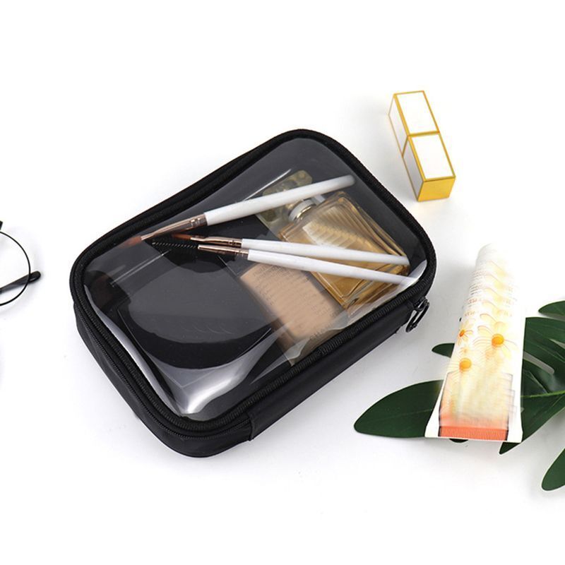 Transparent PVC Cosmetic Bag Waterproof Clear Makeup Case Organizer Storage 1 PC