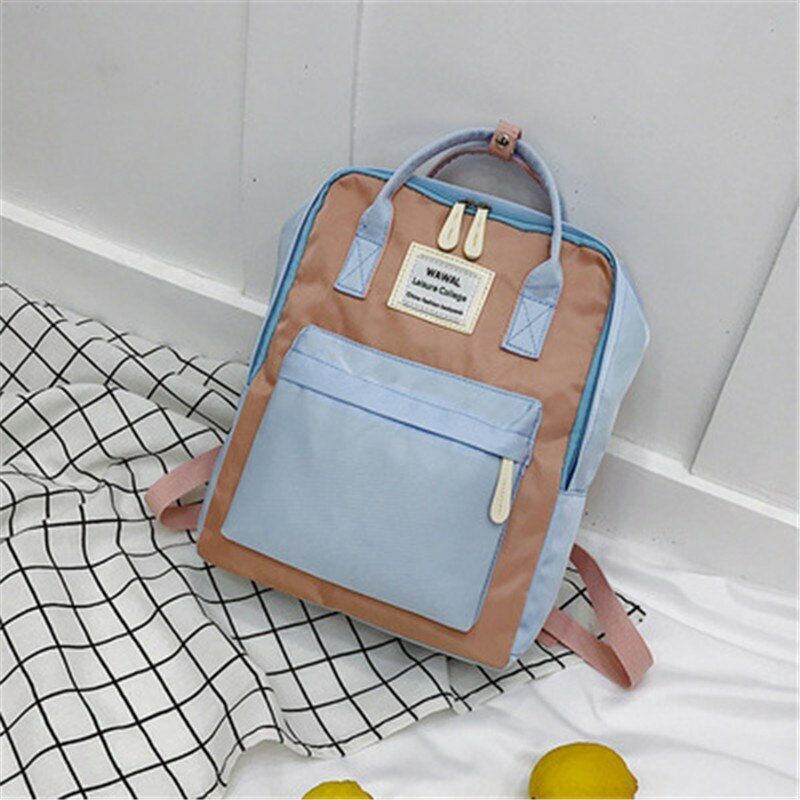 Teenagers School Bag Girl's Campus Canvas Backpack College Women Laptop Rucksack