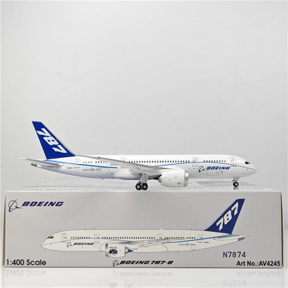 1:400 Aviation BOEING B787-8 Passenger Airplane Diecast Plane Model