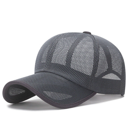 Mesh Cap Quick Dry Sun Hat Casual Breathable Baseball Cap Adjustable Soft