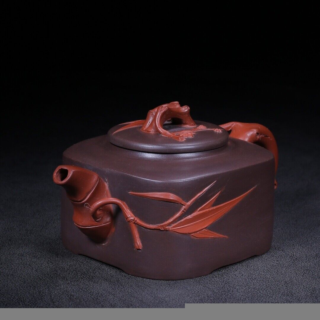 Chinese Yixing Zisha Clay Handmade Exquisite Teapot fortune turns（松竹梅 底款：魏援良）