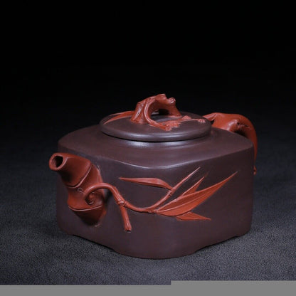 Chinese Yixing Zisha Clay Handmade Exquisite Teapot fortune turns（松竹梅 底款：魏援良）