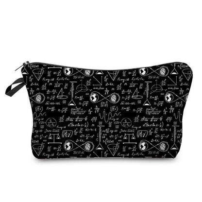 Polyester Printed Bag Makeup Traveling Case Toiletry Kit Cosmetic Storage Purse