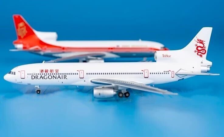 2PC 1:400 JC Wings DRAGONAIR Lockheed L-1011 Tristar Airplane Diecast Model