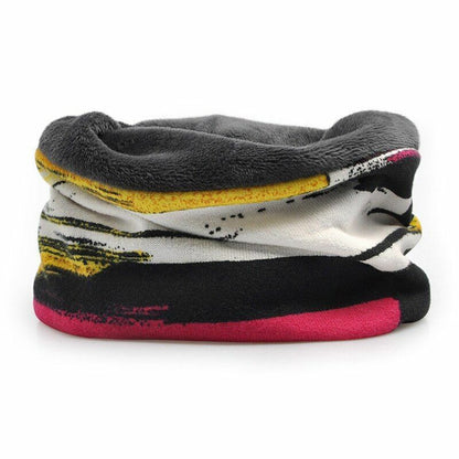 Skiing Hat Warm Winter Skating Skull Cap Beanie Fleece Scarf Snowboard One Size