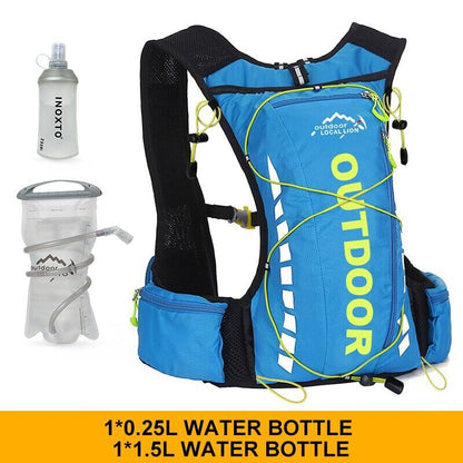 Cycling Backpack Men Women Nylon Bag Hiking Camping 250ml 1.5L Water Bag