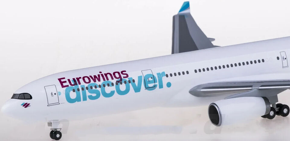 1:200 32CM Hogan Eurowings AIRBUS A330-300 Aircraft ABS Plastic Airplane Model