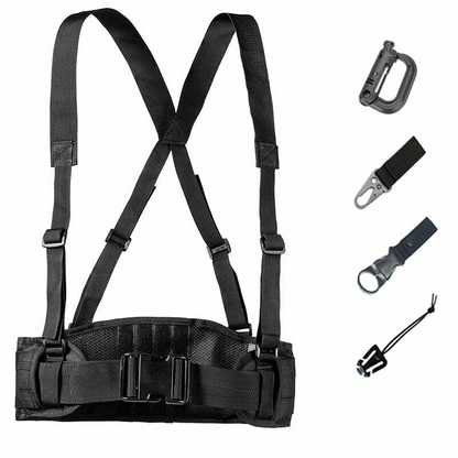 Army War Battle Belt Military Tactical Nylon Waist Bag Tools Carrier CS Belt