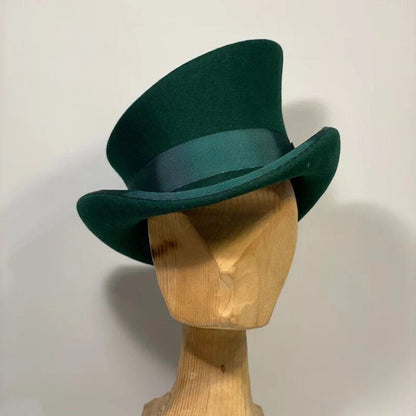 Cashmere Hat Asymmetric Top Hat Unisex Steam Punk Wool Party Costume Magic Cap