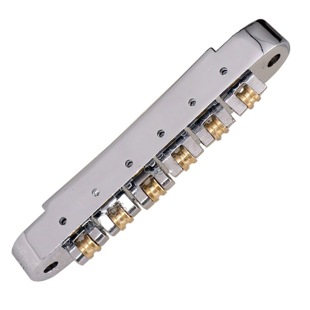 6 Roller Bridge Tremolo Saddles With Two Posts For LP EPI Electric Guitar Sliver