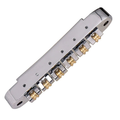 6 Roller Bridge Tremolo Saddles With Two Posts For LP EPI Electric Guitar Sliver